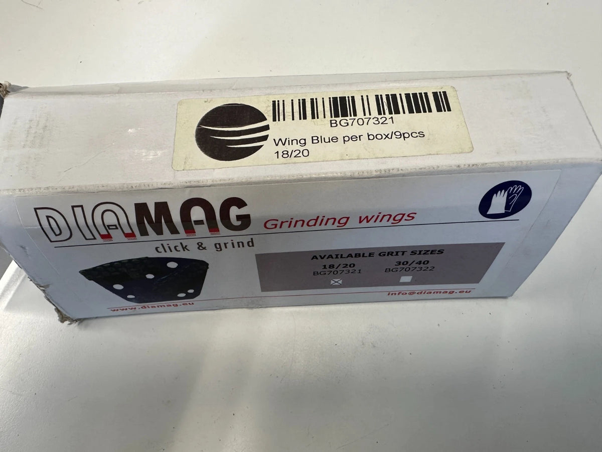 DIAMAG Wing Bleu 9 x diamantsegmenten 18/20 korrel