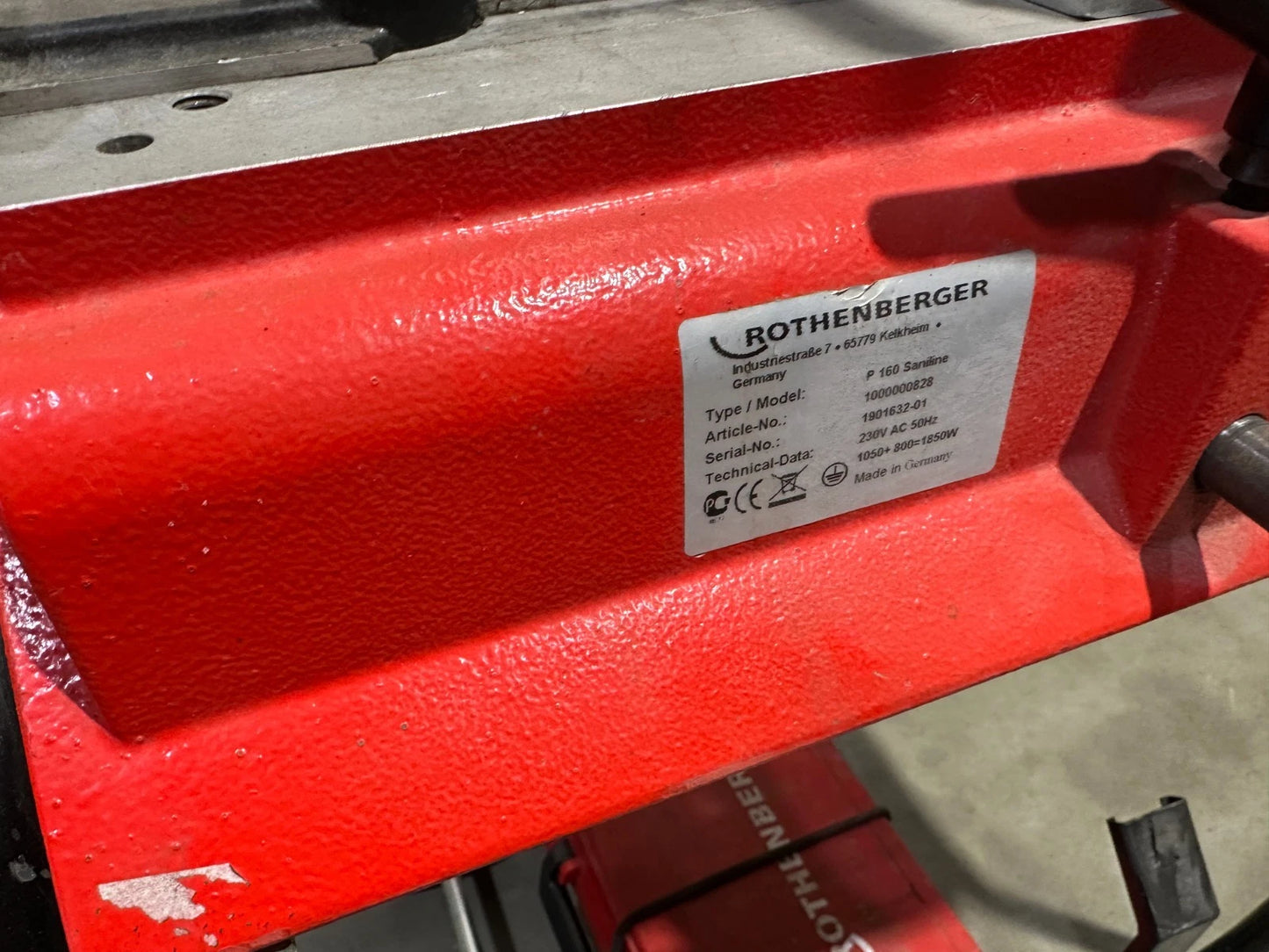 Rothenberger Stumpfschweißgerät P 160 Saniline