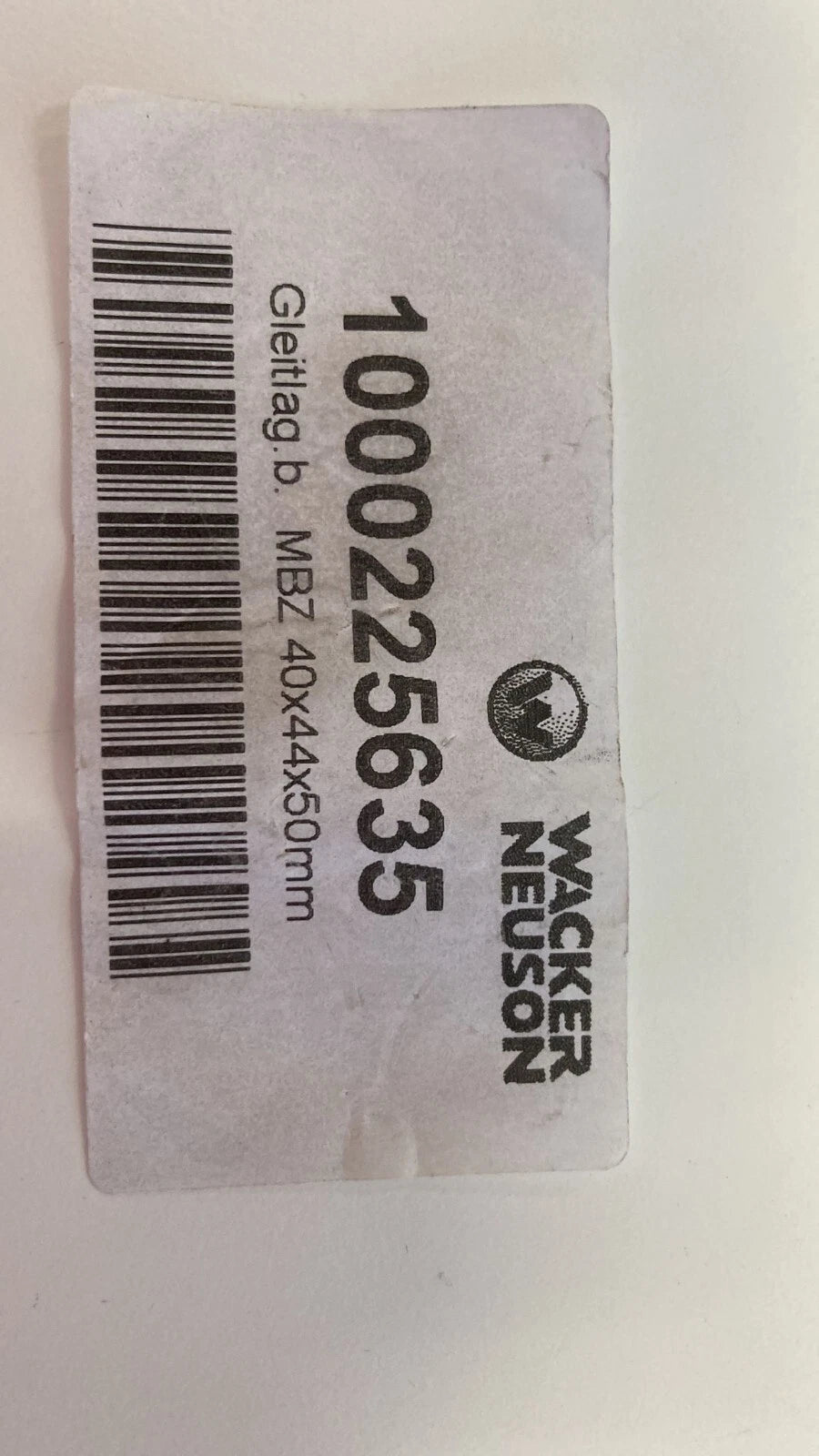 1x Origineel Wacker glijlager MBZ 40x44x50mm bronzen glijlagerbus