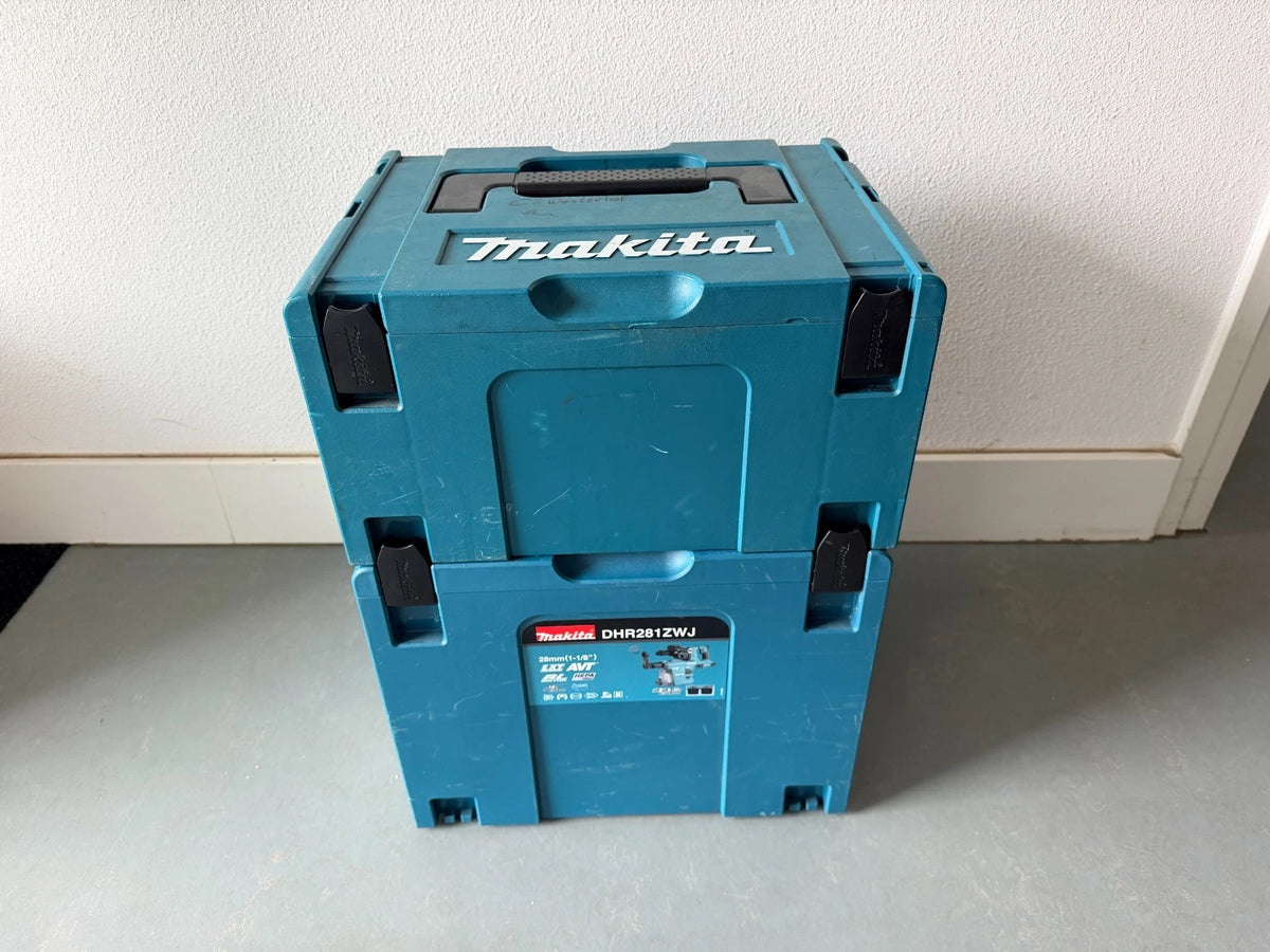 Makita DHR 281 + DX 09 mit Akku/Ladegerät 36V mit 2x 18V 5.0Ah Akkus