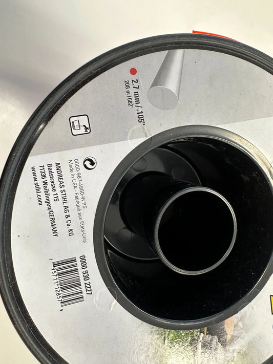 Stihl Maaifdraad, Trimmerdraad, Vierkant, 2,7 mm x 208,0 m | 0000 930 2616