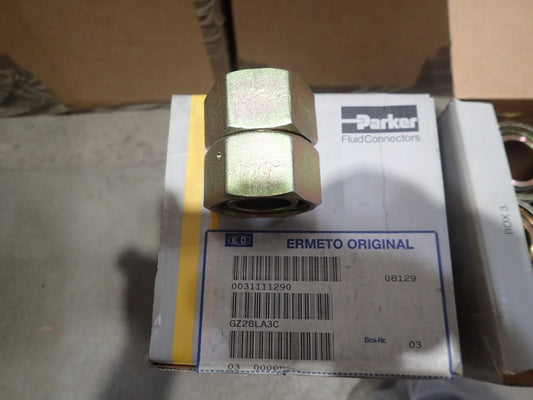 1x Parker GZ 28-L rechte tussenfitting
