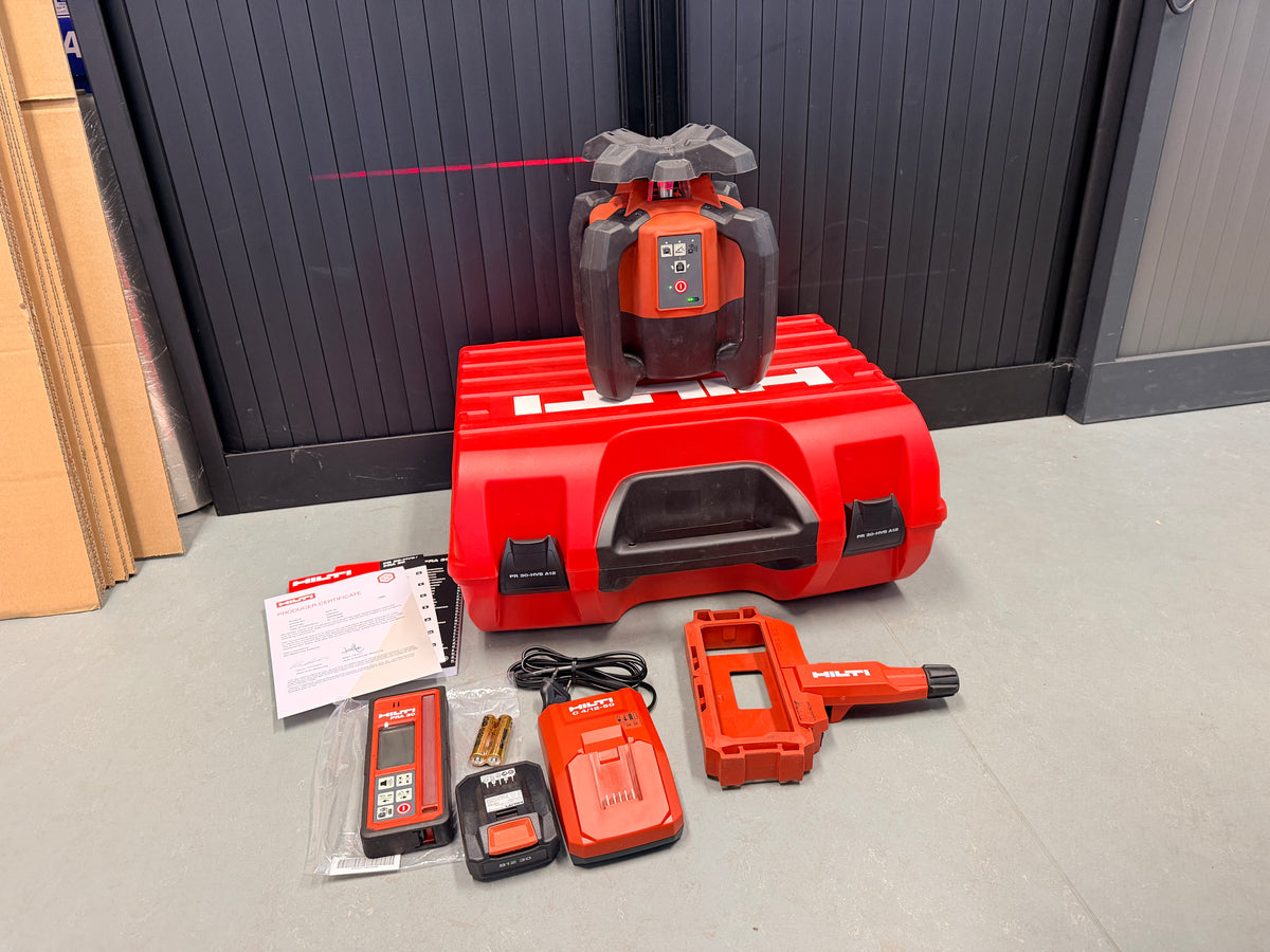 Hilti PR 30-HVS bouwlaser met PRA30 afstandsbediening/ontvanger en PR83 houder H5