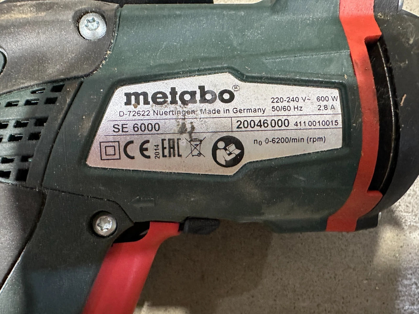 Metabo gipsplaatschroefboormachine SE 6000 boormachine nr. 110