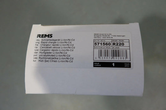 Rems snellader Li-ion/Ni-Cd 571560 R220 NIEUW INCL. 21% BTW