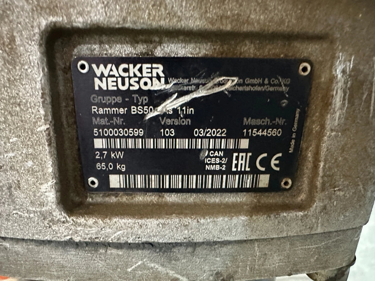 Wacker Stampfer BS 50-4 Baujahr 2022