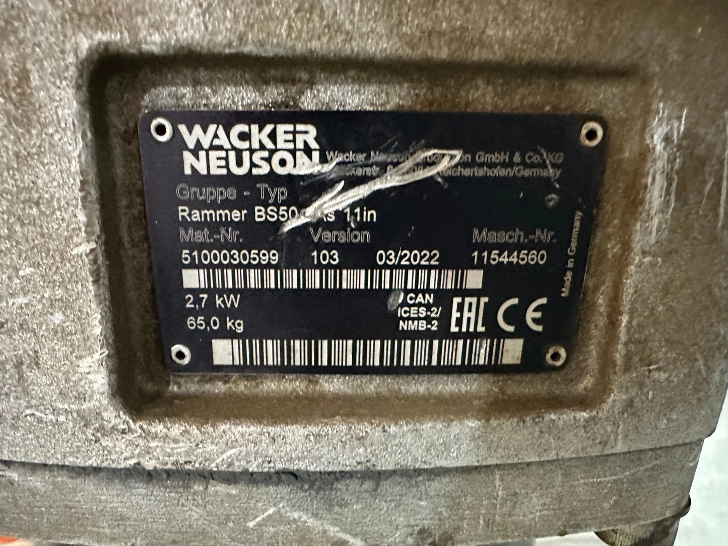 Wacker Stampfer BS 50-4 Baujahr 2022