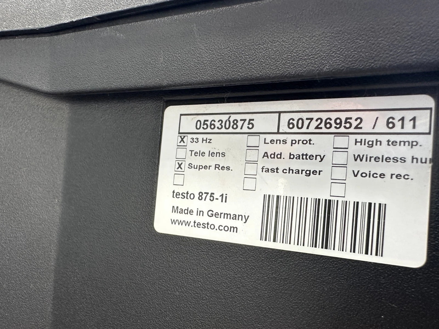 Testo 875-1i warmtebeeldcamera + toebehoren thermografieapparaat energieadvies