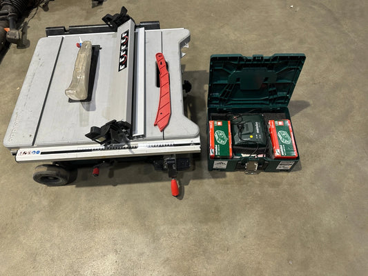 Metabo TS 36 LTX BL254 Accu-tafelzaag met onderstel 2xAccu/oplader Nr.72