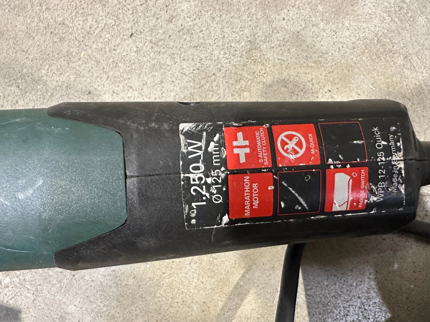Metabo WPB 12-125 QUICK Haakse slijper Nr.105
