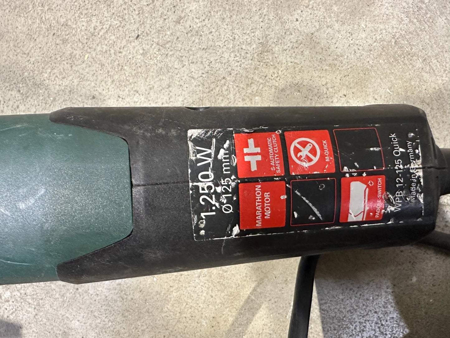 Metabo WPB 12-125 QUICK Haakse slijper Nr.105