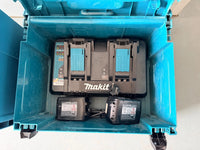 Makita DHR  281 + DX 09  mit Akku/Ladegerät 36V  mit 2x 18V 5.0Ah Akkus