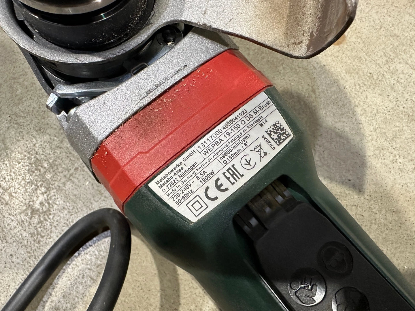 Metabo WEPBA 19-150 Q DS M-Brush Haakse slijper Doorslijper Nr.80
