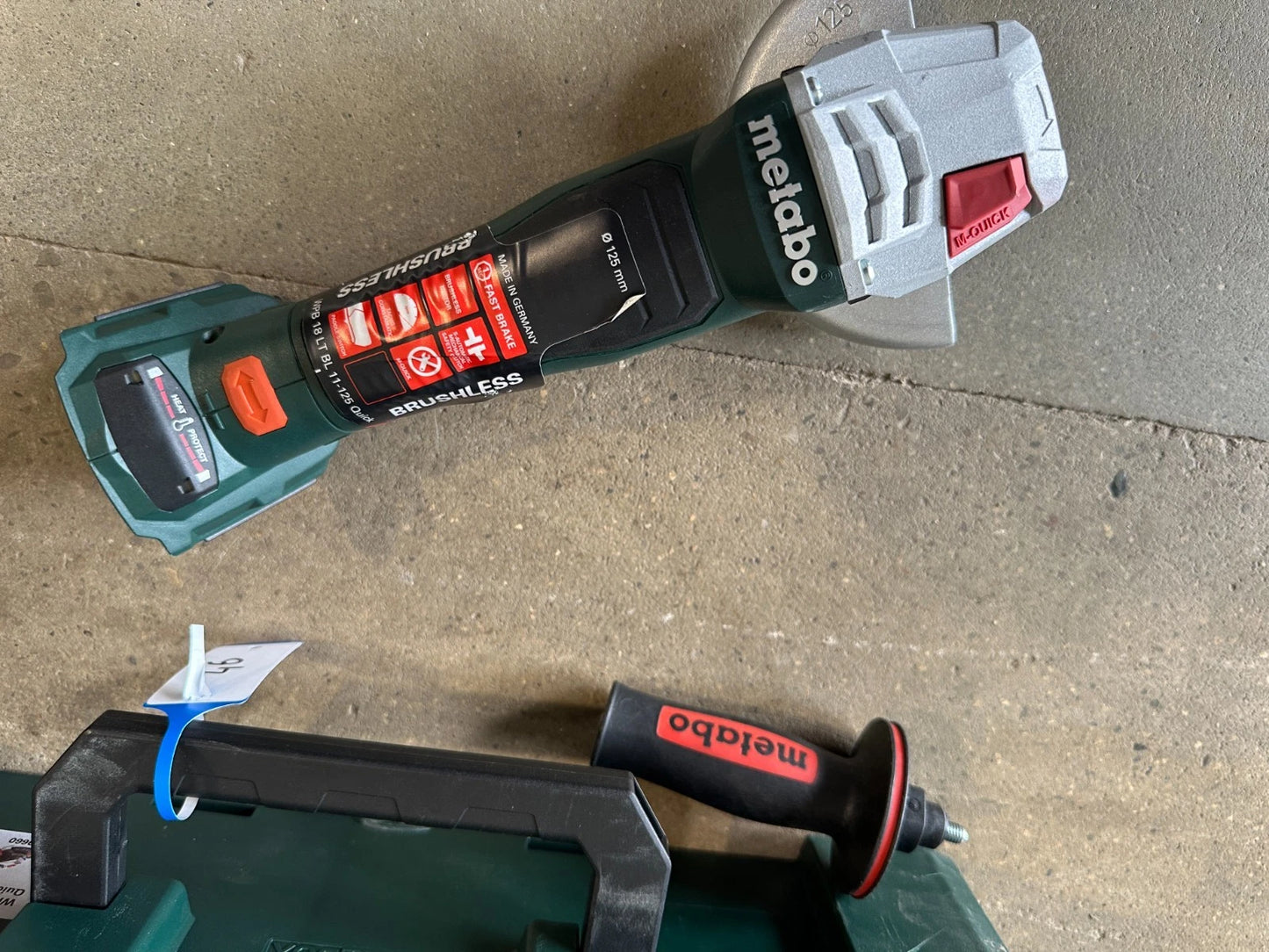 Metabo WPB 18 LT BL 11-125 QUICK demonstratietoestel nr. 46