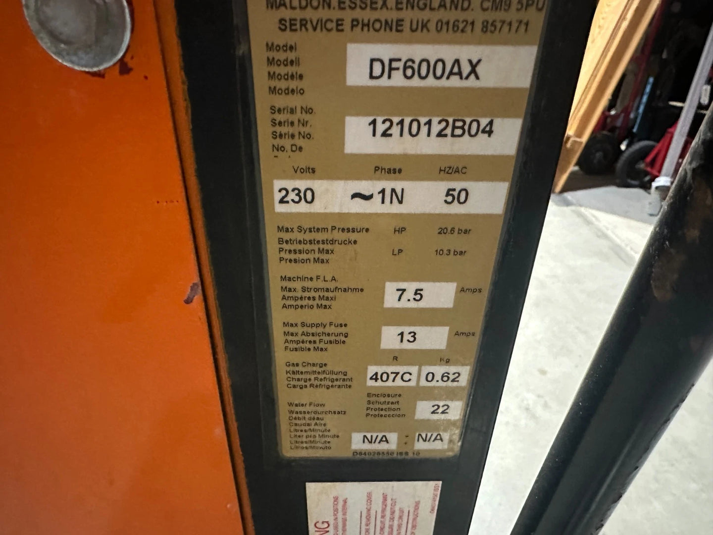 DRYFAST DF 600 AX Bouwontvochtiger Condensdroger