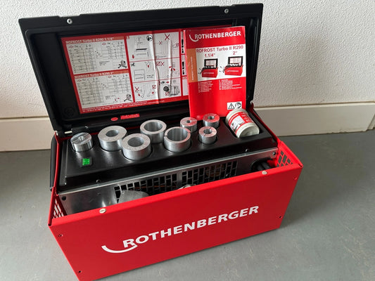 Rothenberger ROFROST TURBO II R290 Einfriergerät 2" inkl. 8 Reduziereinsätze 4004625470336