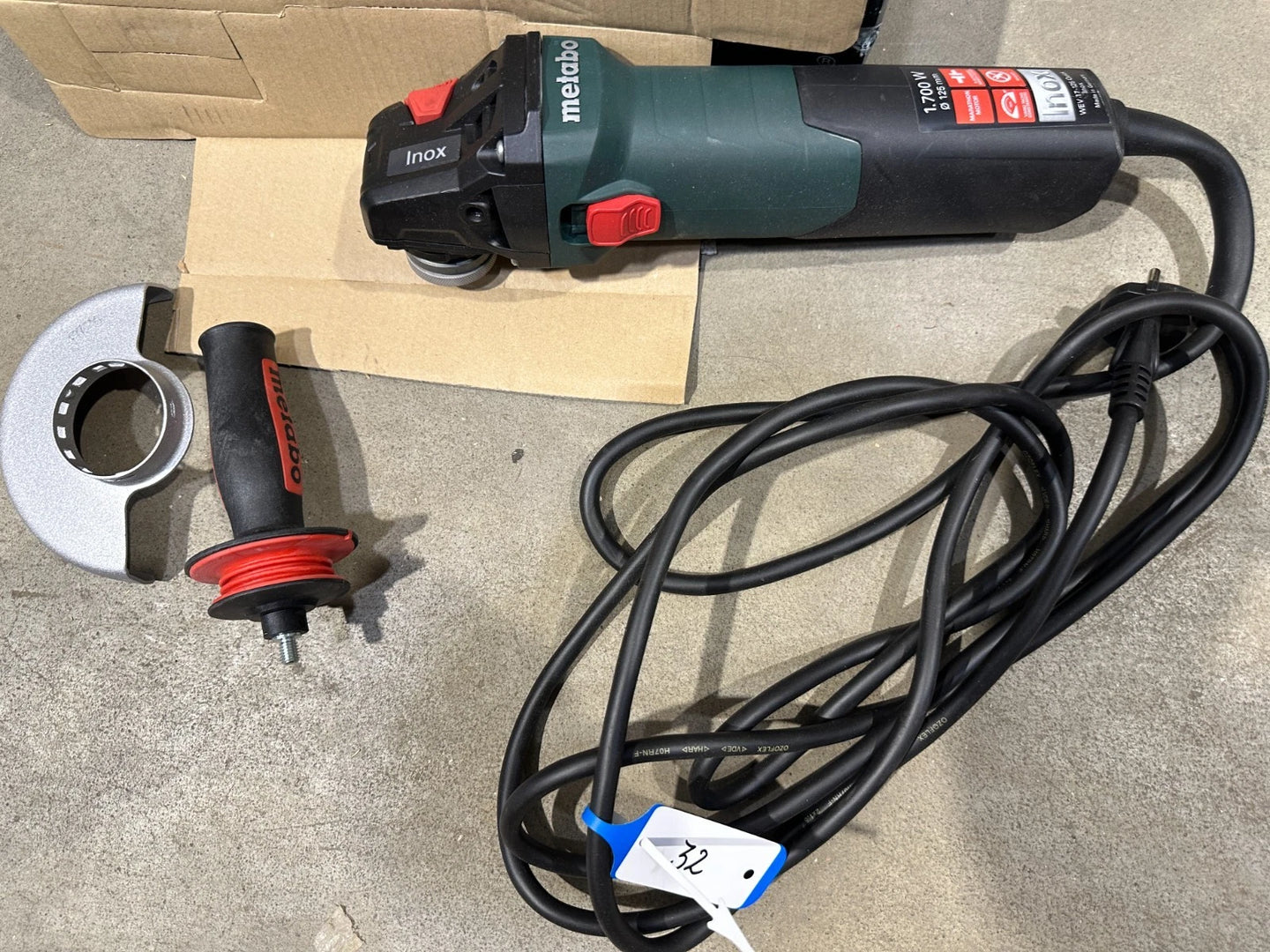 Metabo WEV 17-125 QUICK INOX haakse slijper nr. 32