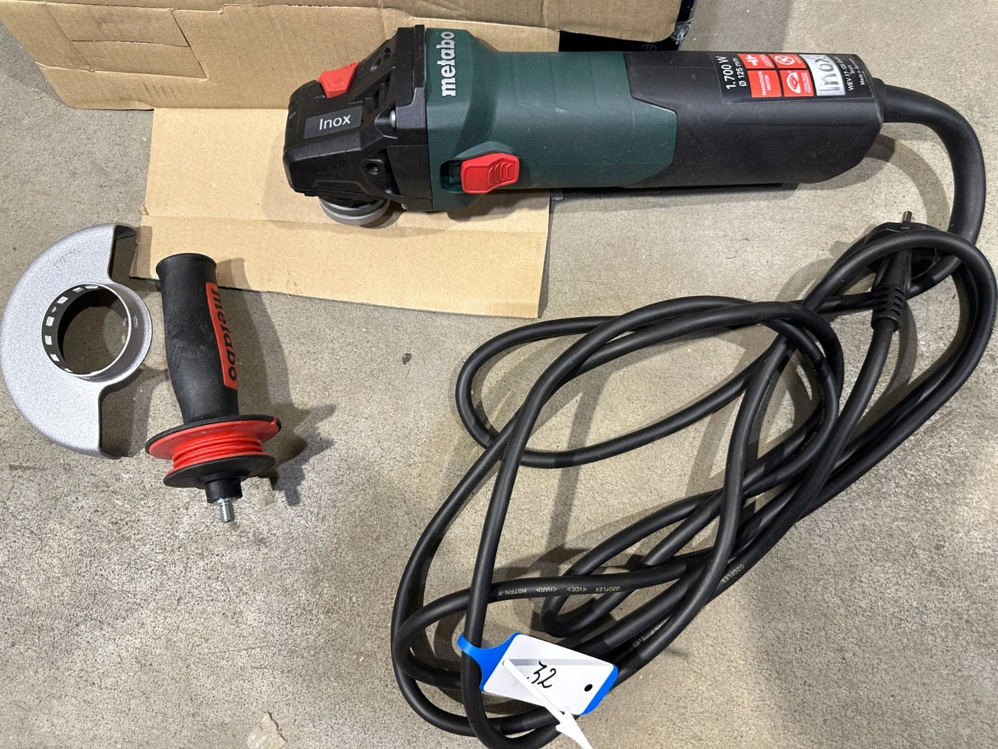 Metabo WEV 17-125 QUICK INOX haakse slijper nr. 32
