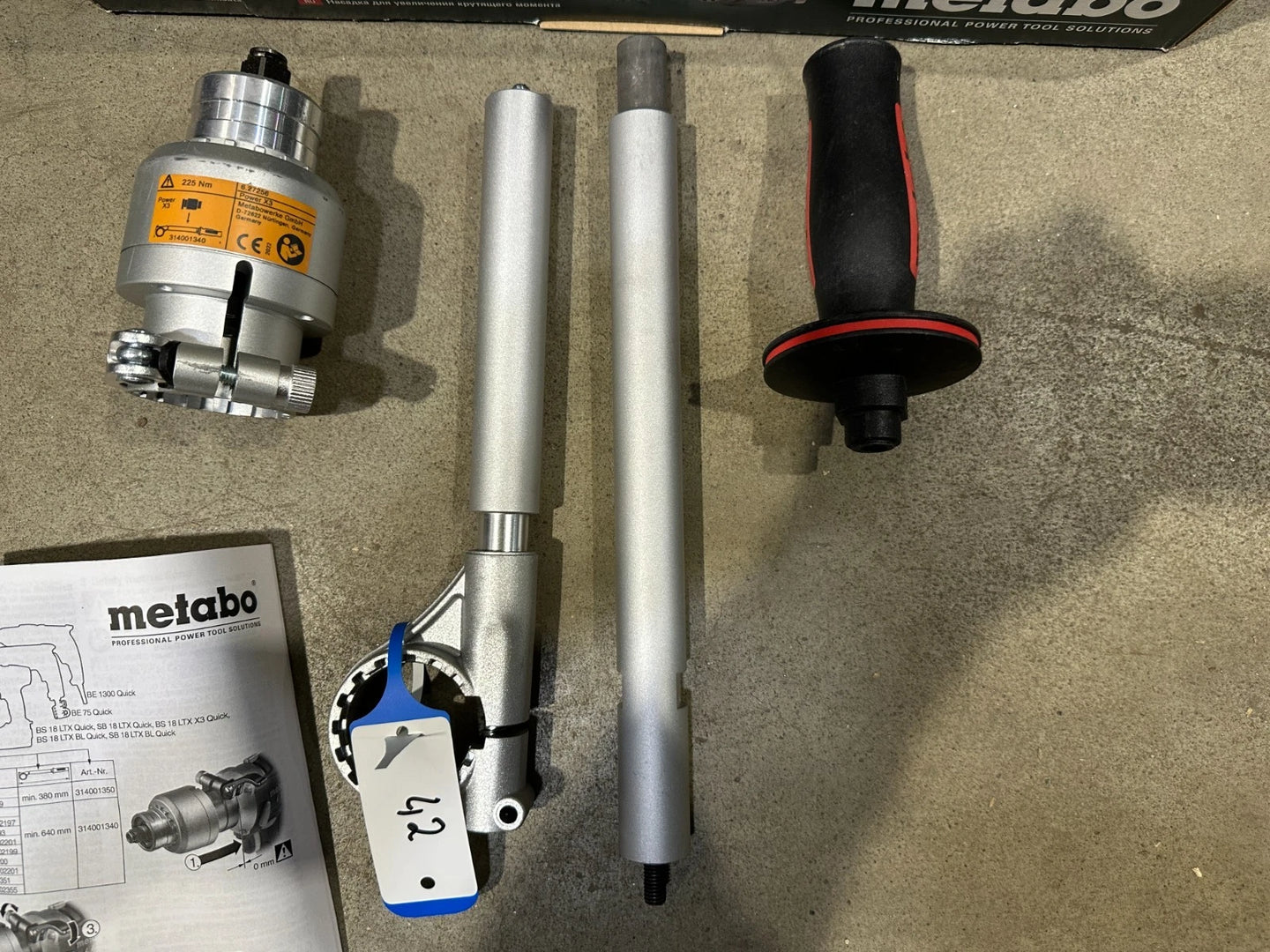 Metabo Power X3 225 Nm Opzetstuk nr. 42