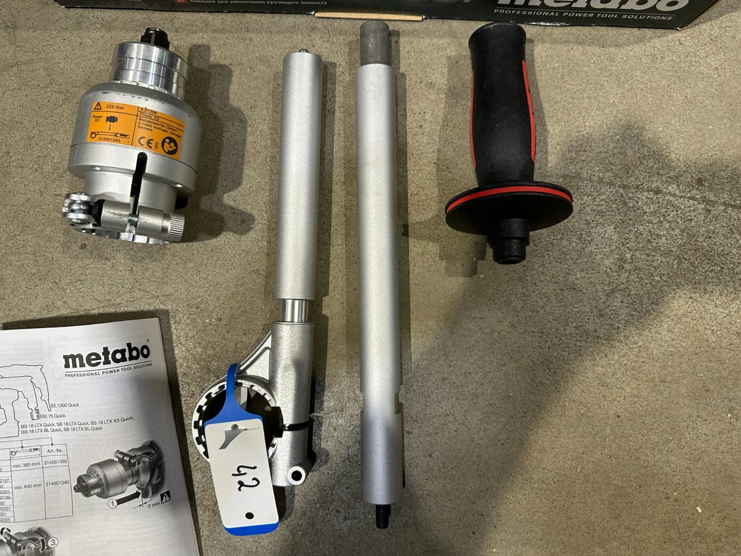 Metabo Power X3 225 Nm Opzetstuk nr. 42
