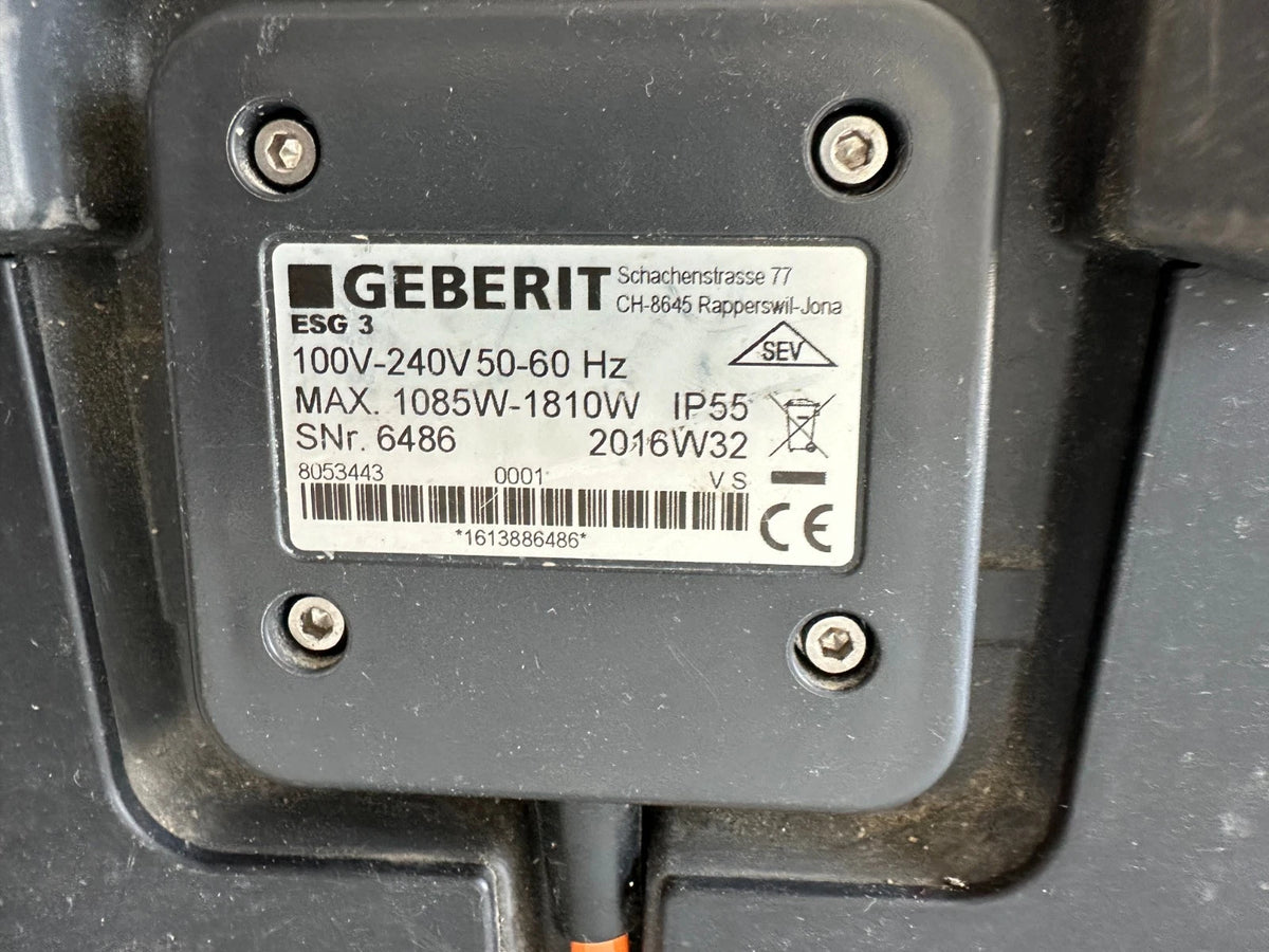 Geberit ESG 3 Elektroschweißgerät Elektromuffenschweißgerät
