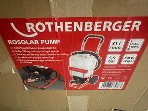 Rothenberger Rosolar Pump No. 1500000135 Solarfüllstation Kreiselpumpe