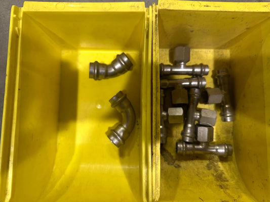 Viega Sanpress Inox roestvrijstalen persfittingen