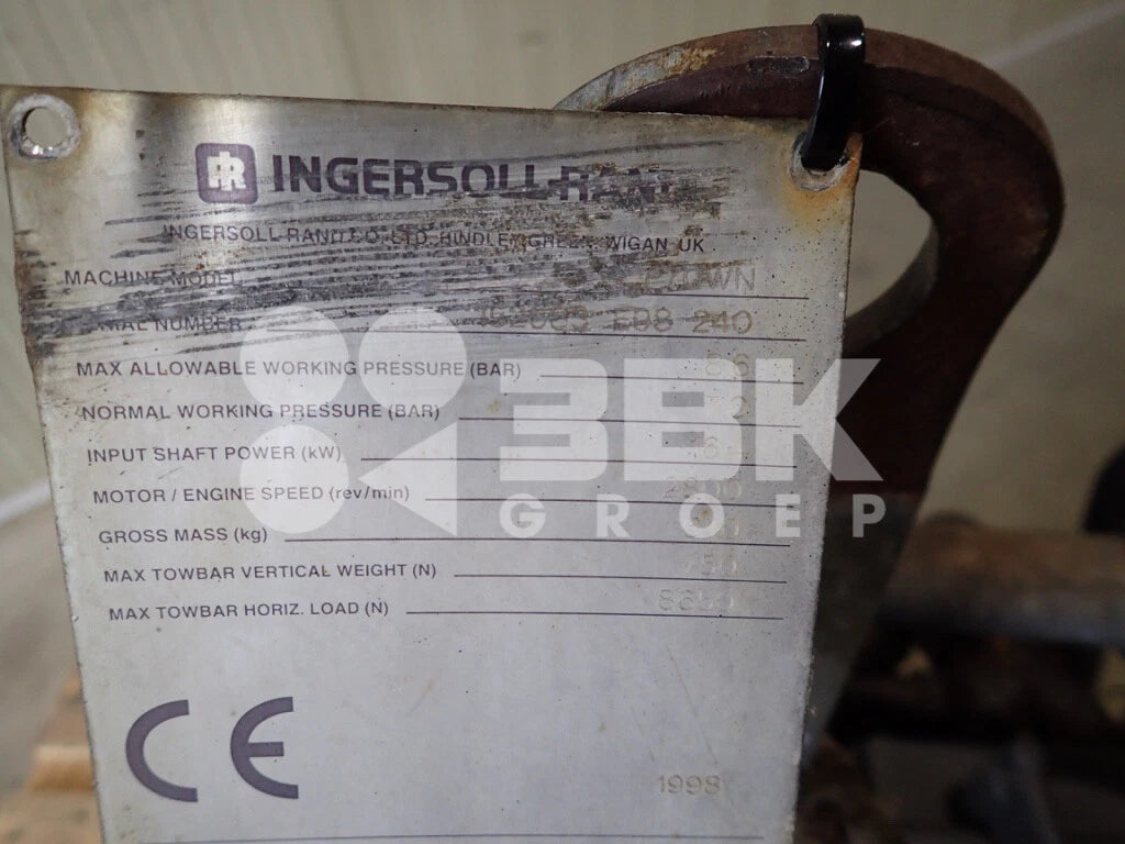Compressor Ingersollrand 103-15 KD KE Zeppelin Case Weidemann