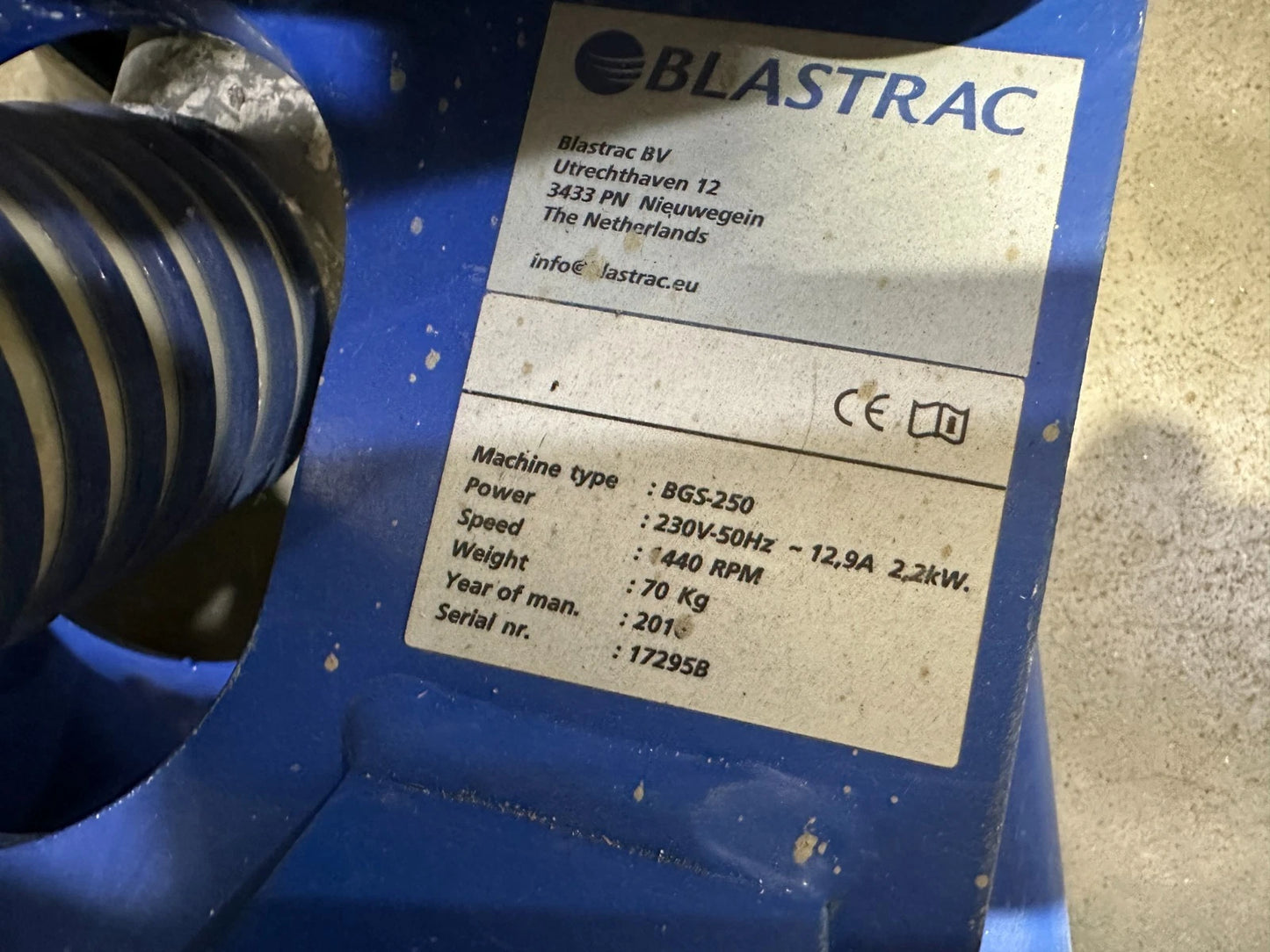 ---Diamantschleifmaschine Blastrac BGS 250  Bodenschleifmaschine Husqvarna.