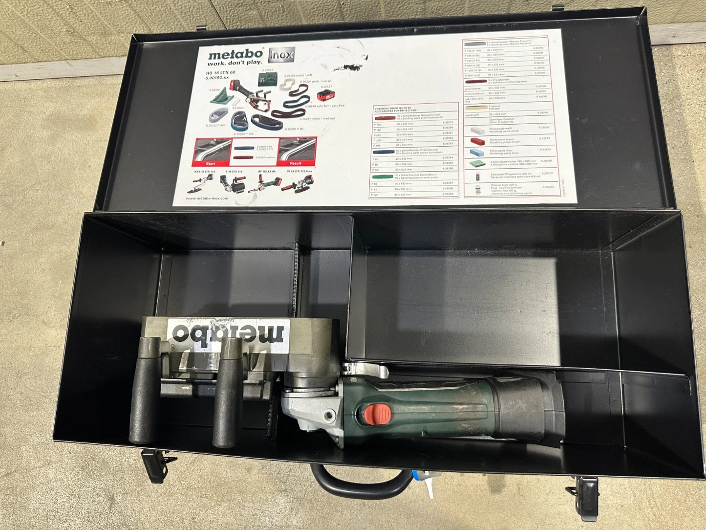 Metabo Accu Pijpbandenschuurmachine RB 18 LTX 60 18V Solo Versie Nr.60 4007430214171