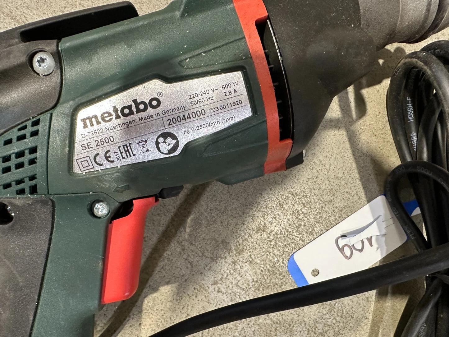 Metabo gipsplaatschroefmachine SE 2500 boormachine nr. 109