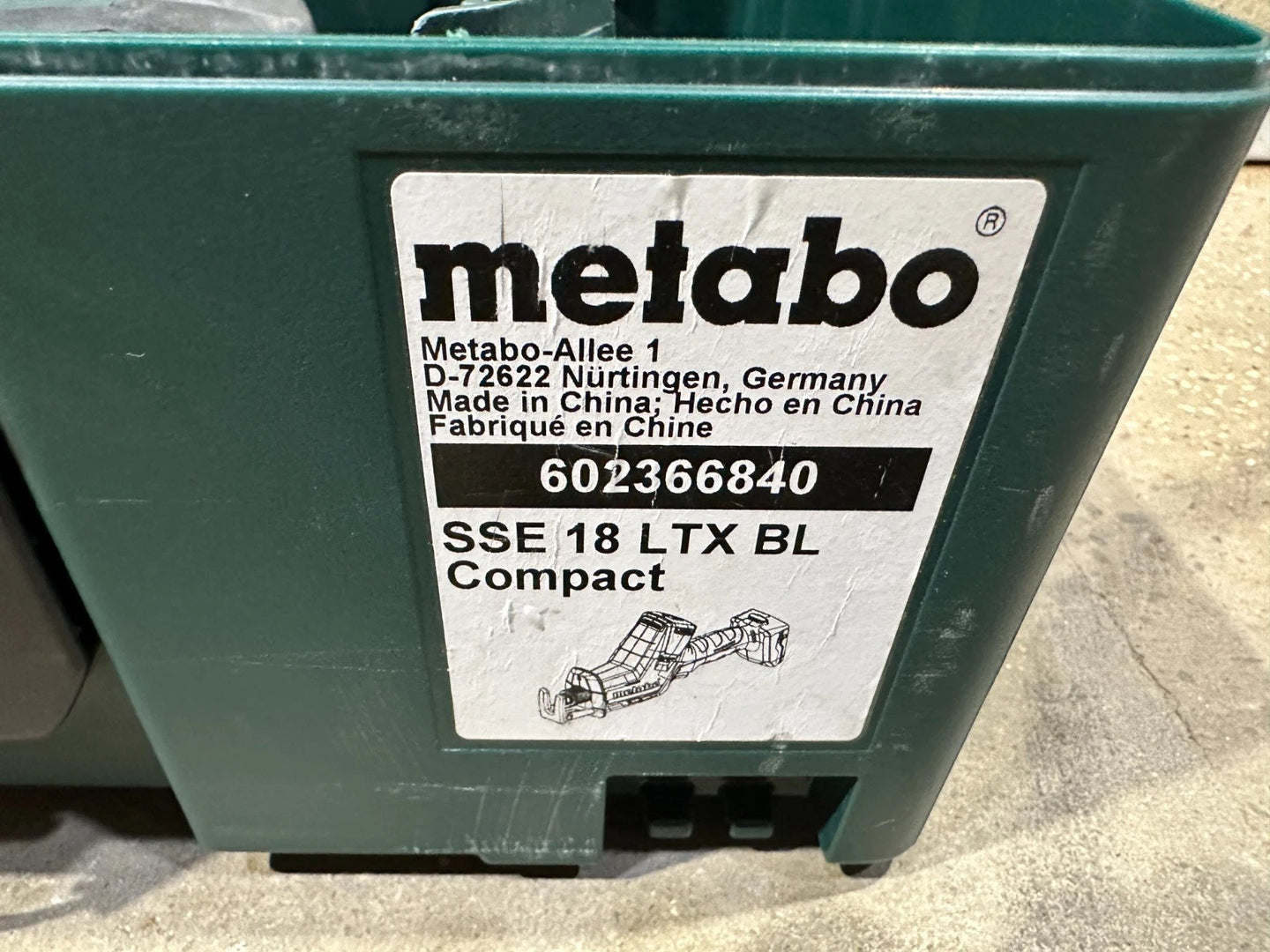 Metabo SSE 18 LTX BL Reciprozaag Accuzaag nr. 4 4061792181298