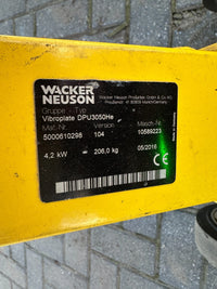 Wacker  DPU 3050 mit E-Start Rüttelplatte
