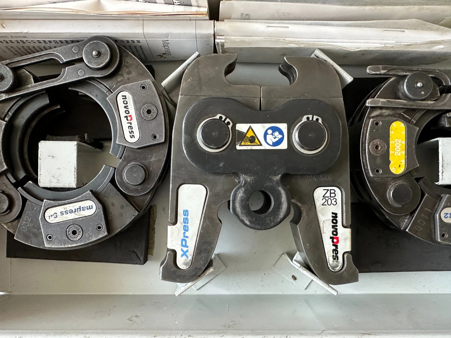 NovoPress persringen M42 M54 voor Mapress fittingen, perstang persmachine