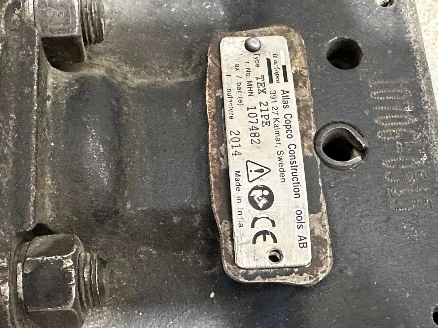 Atlas Copco TEX 21 PE Heavy Air Breaker Druckluft Abbruchhammer