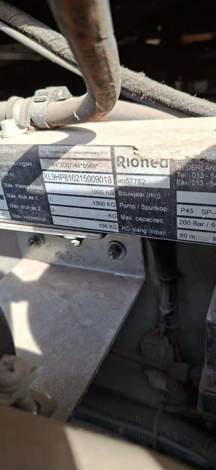 RIONED MultiJet  Rohrreinigungsmaschine 200bar-60l/m  Funkfernbedienung