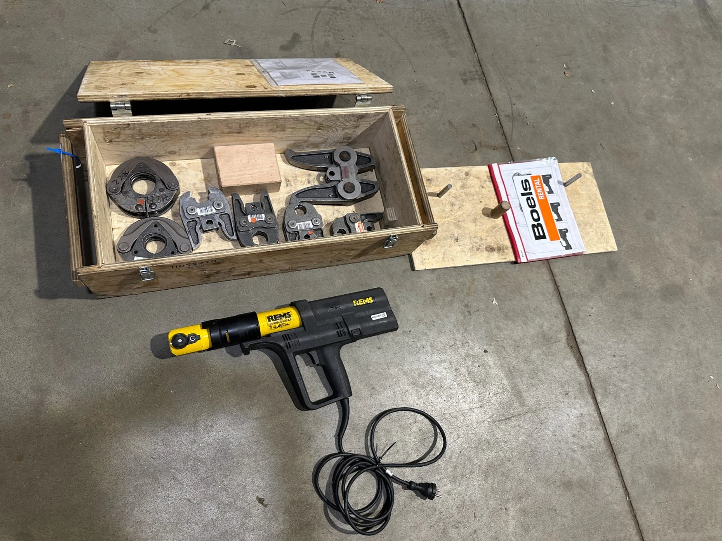 Rems Power Press XL Pressmaschine Z6 Z2 Adapter Pressringen M42 54 und M22 28 35
