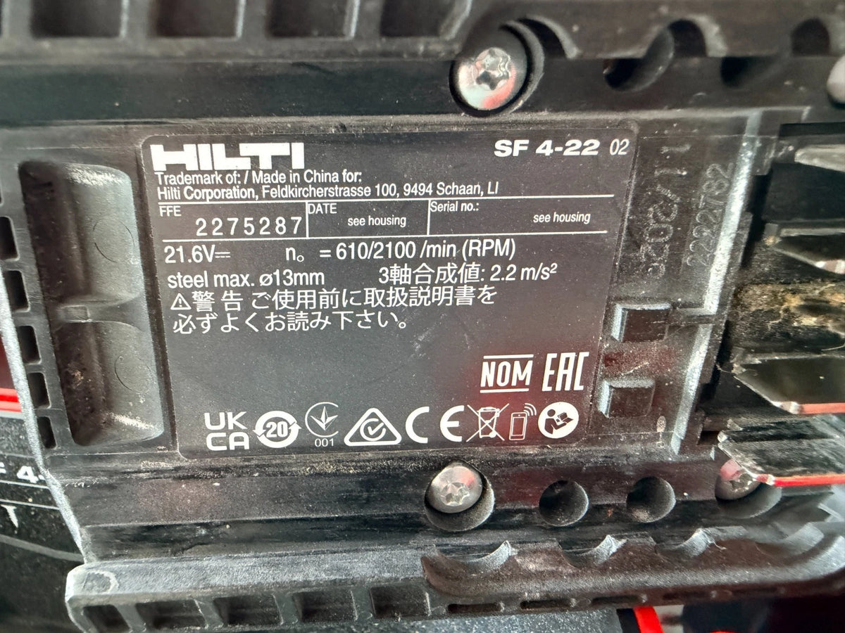 Hilti SF 4-22 NURON Ohne Akku/Ladegerät Akkuschrauber