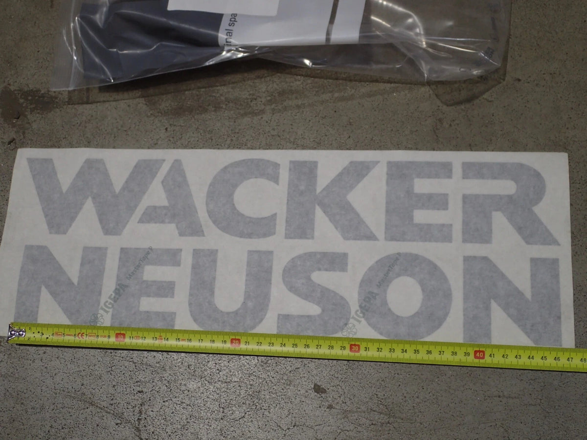 2 originele Wacker-logo stickers 160mm x 470mm