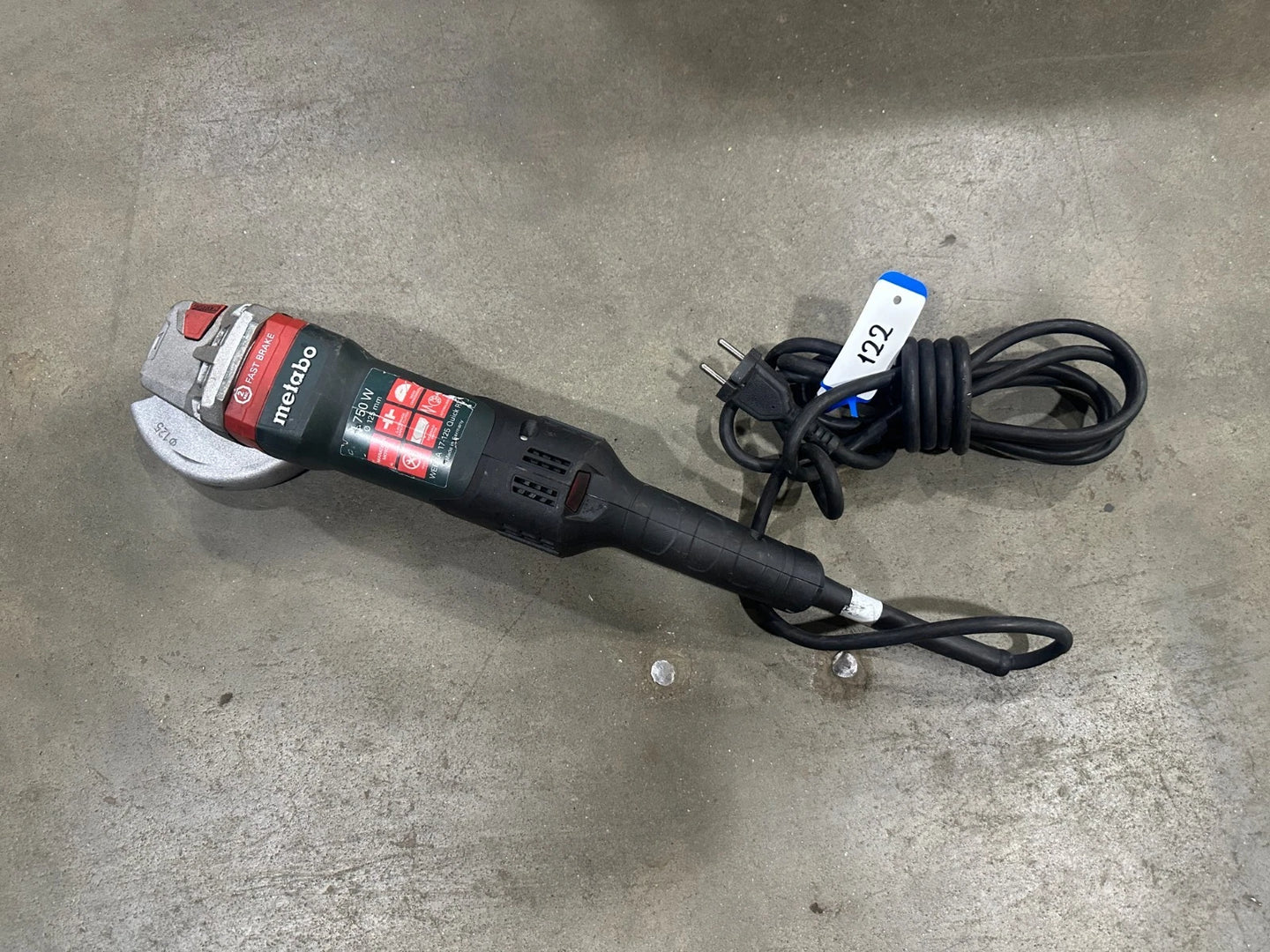 Metabo WEPBA 17-125 QUICK RT Haakse slijper nr. 122