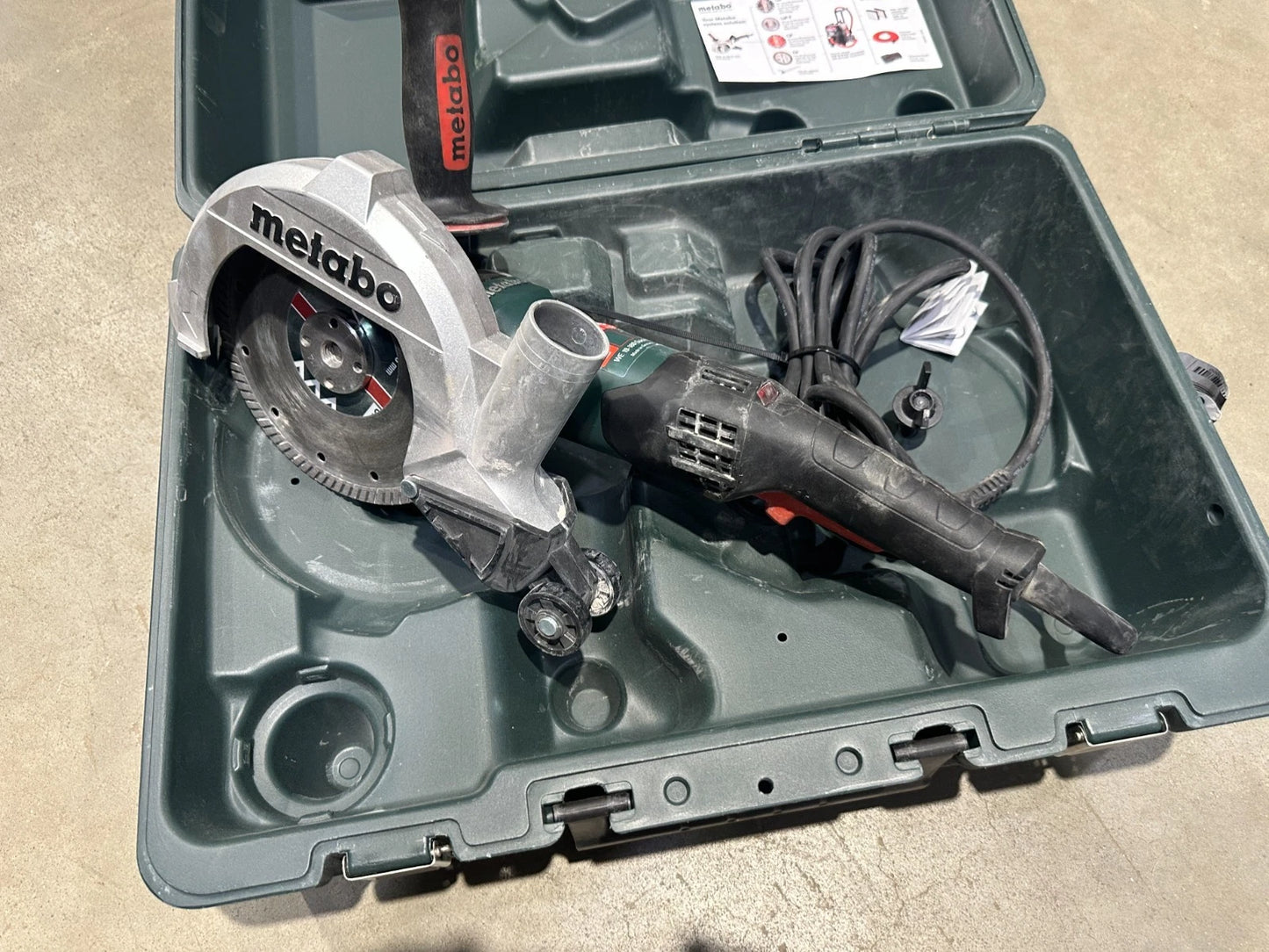 Metabo WE 19-180 Quick RT haakse slijper
