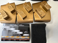 Husqvarna EZ S2 DS 9 x diamantsegmenten 25 grit goud zacht beton