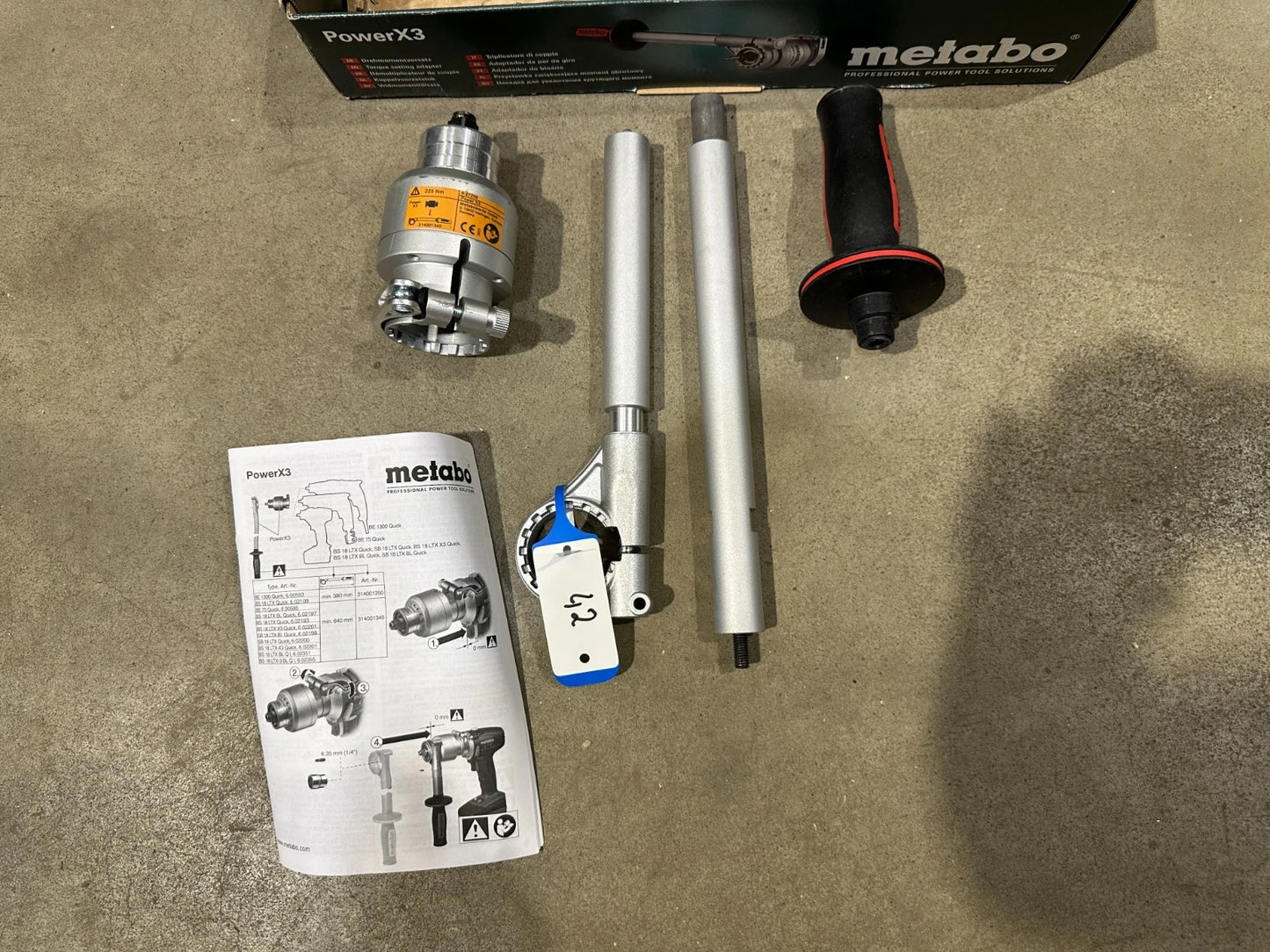 Metabo Power X3 225 Nm Opzetstuk nr. 42