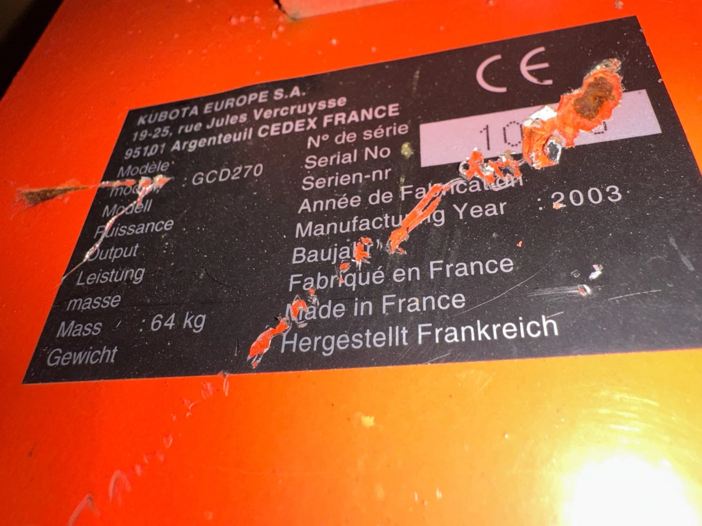 Kubota GCD 270 Grasopvangbak voor T-serie zitmaaiers T1880, T2080