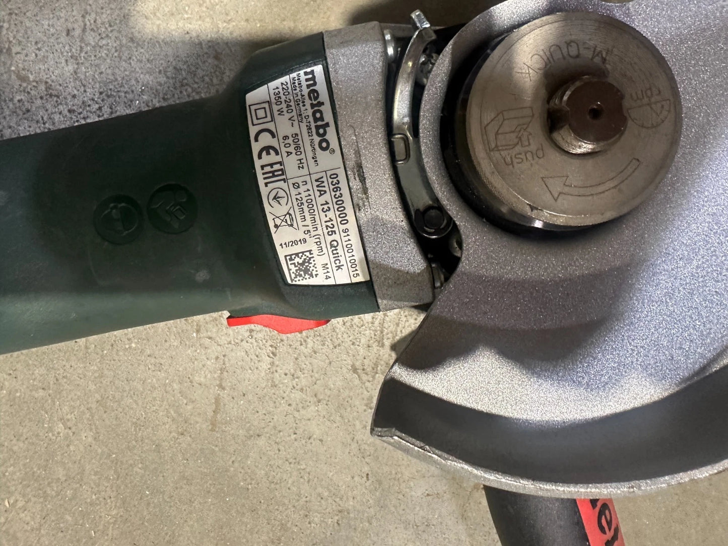 Metabo WA-13-125 Quick haakse slijper Flex