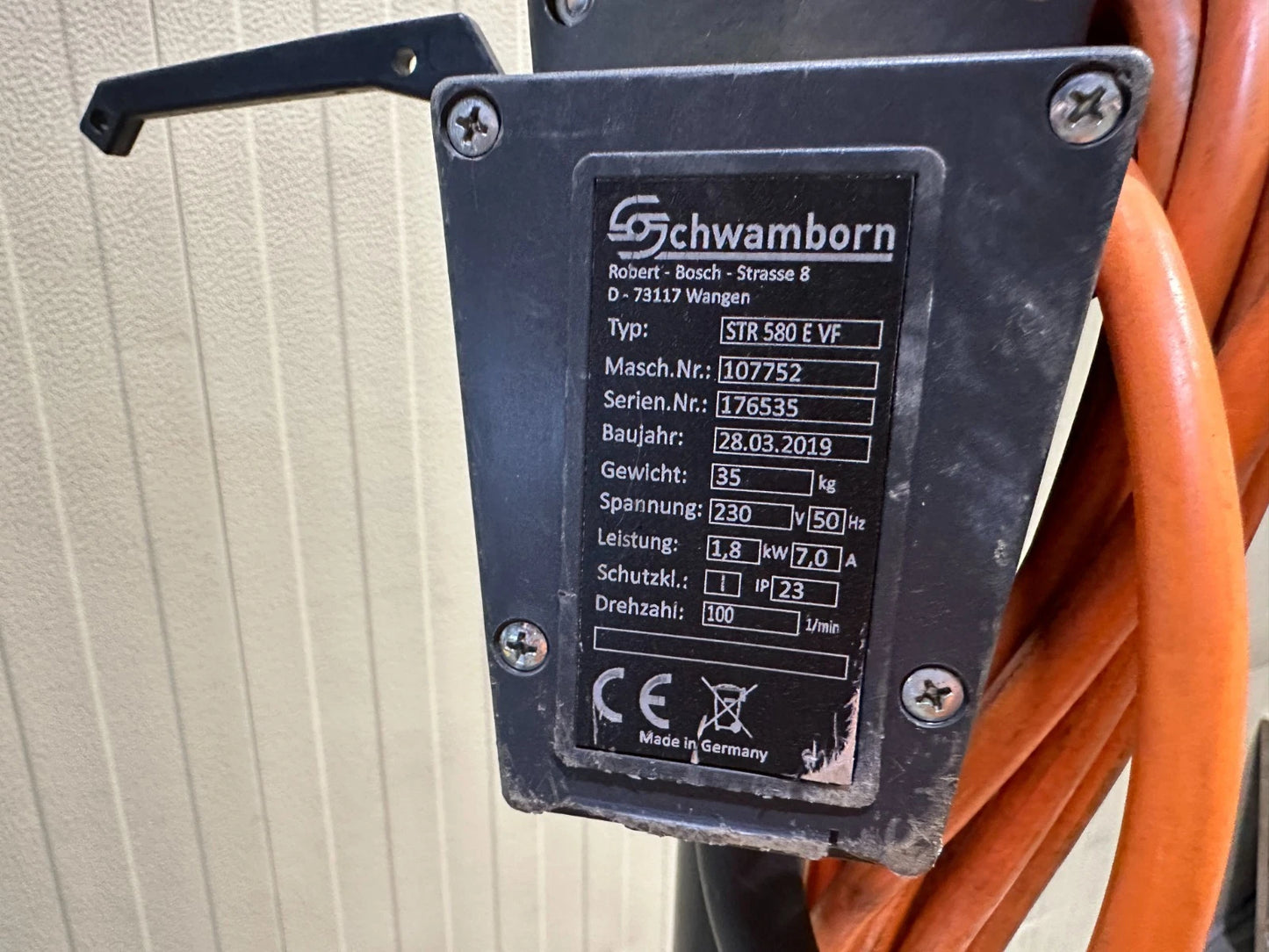 Schwamborn STR 580E/VF Vielzweckmaschine / Einscheibenmaschine.