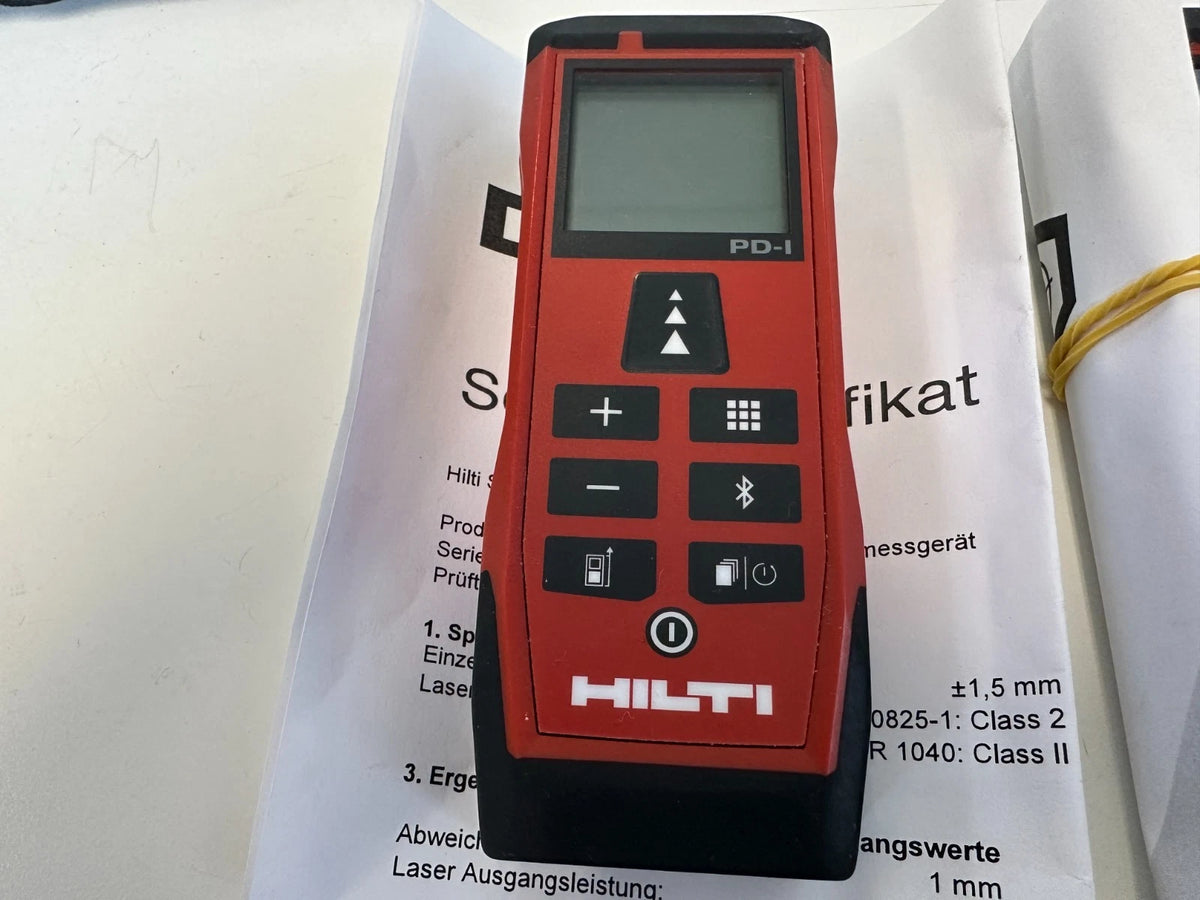 1x Hilti PD-I Entfernungsmesser Distanzmessgerät + Zertifikat