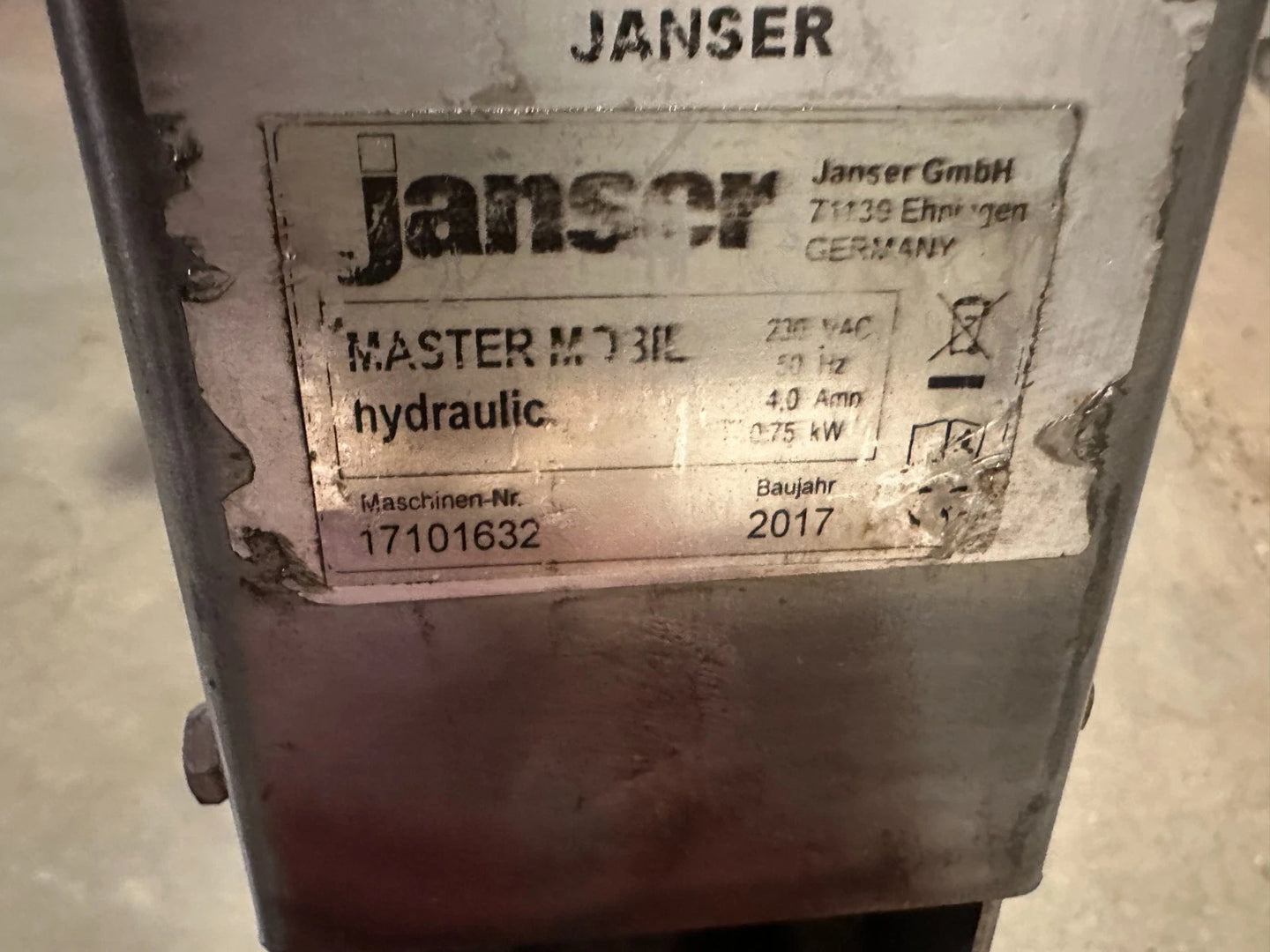 Janser Master MOBIL Vario Stripper Silent Vloerbedekkingverwijderaar 8503