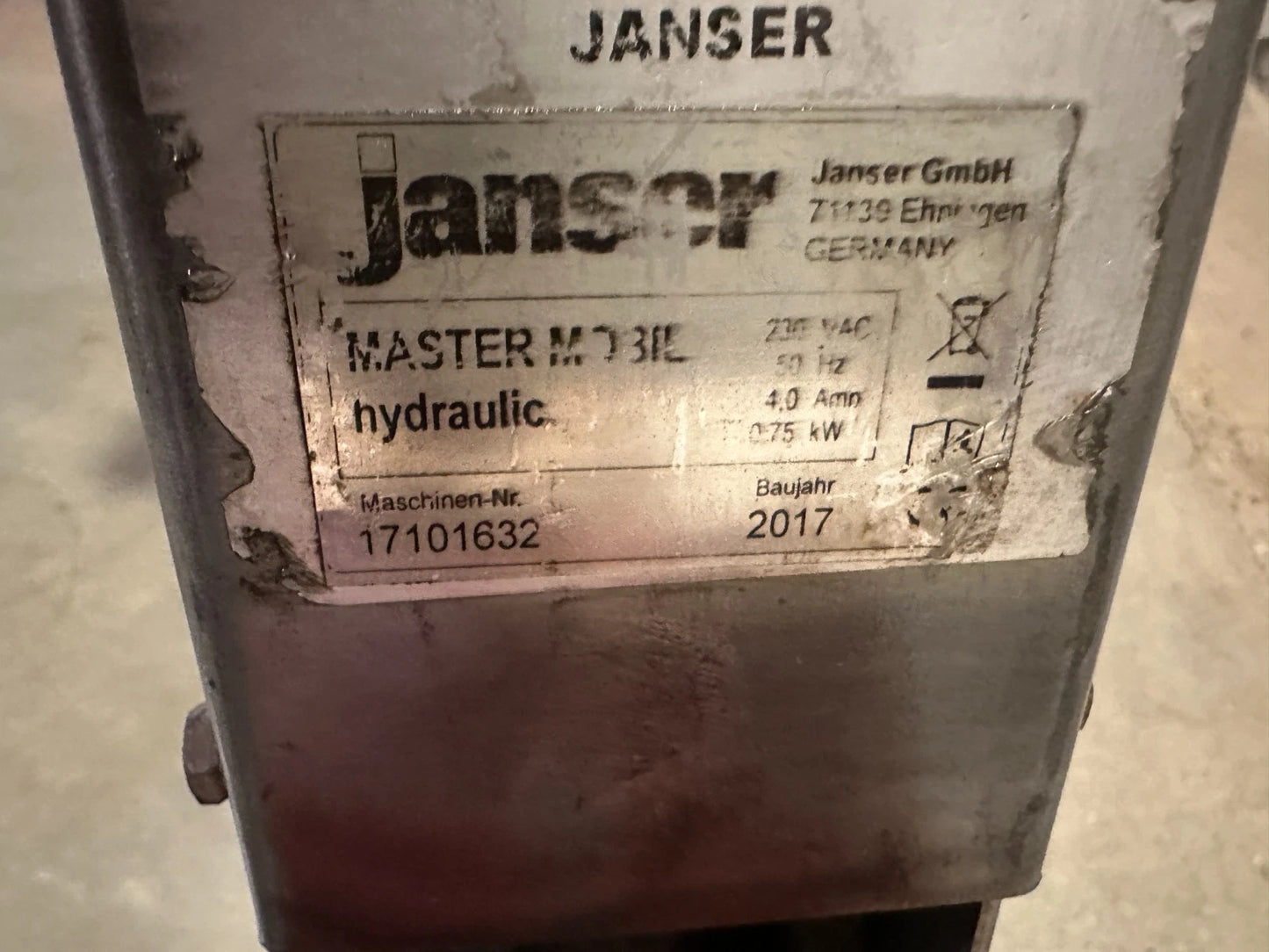 Janser Master MOBIL Vario Stripper Silent Vloerbedekkingverwijderaar 8503