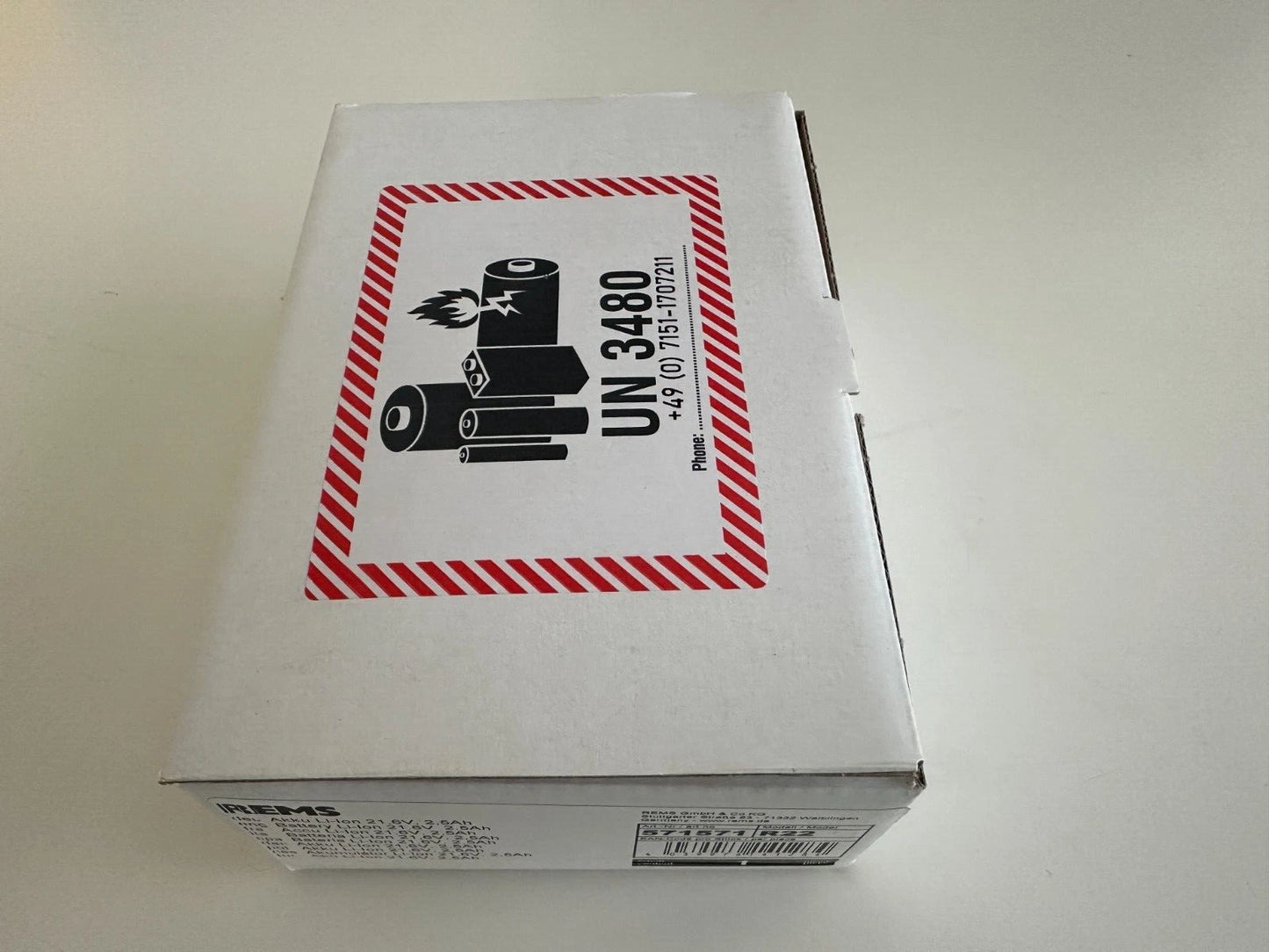 Rems vervangende Li-ion accu 21,6 V 2,5 Ah 571571m voor V22 Press 4039976141284